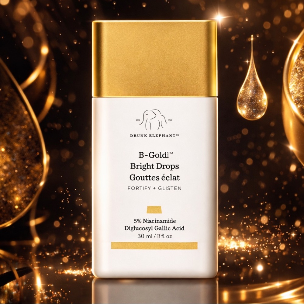 NEW Drunk Elephant 
B-Goldi™ Bright Illuminating Drops with 5% Niacinamide